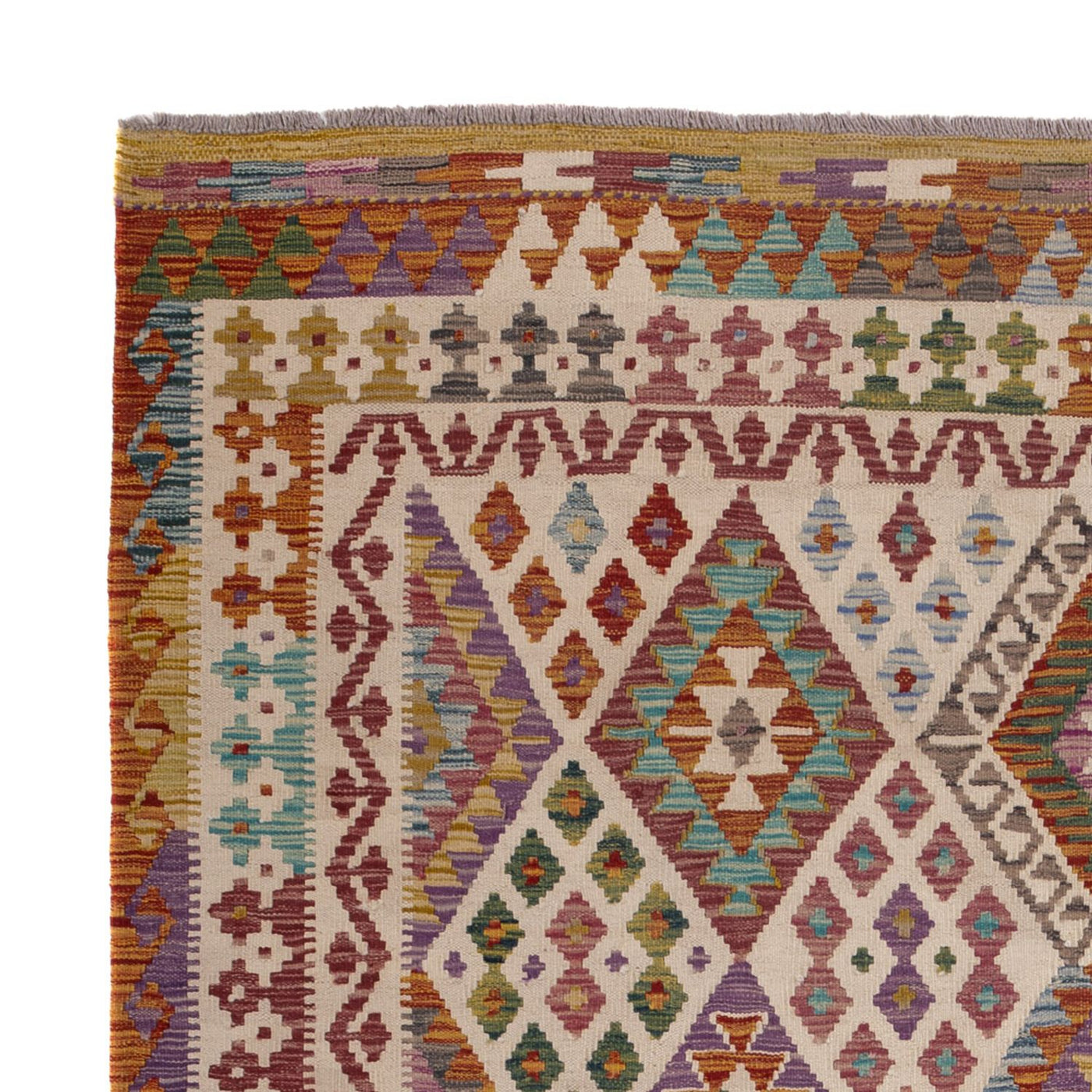 Kilim Maimana Tapete 243x201cm - Tapete de lã