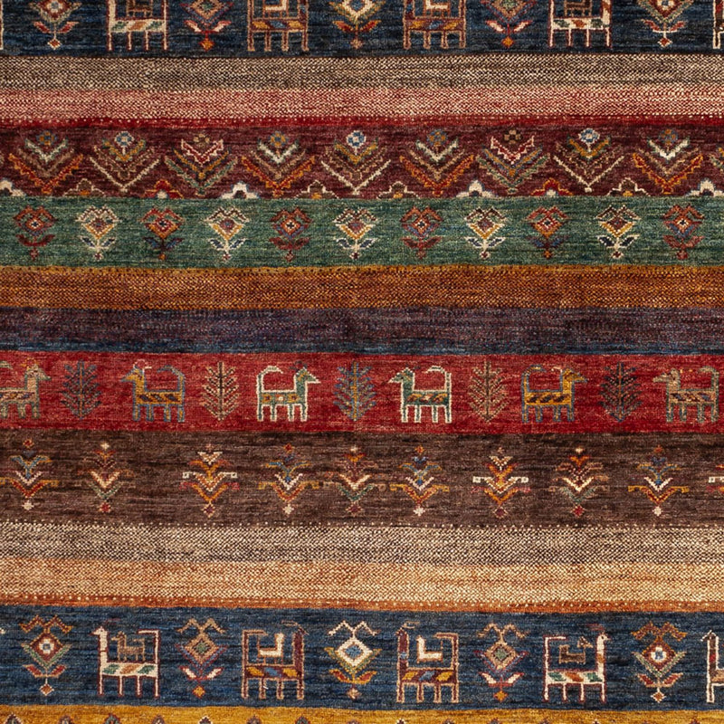 Tapete Gabbeh - Loribaft Persa - 244 x 176 cm - multicolorido
