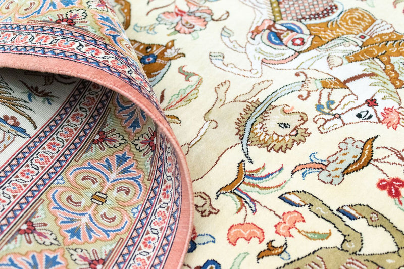 Qom seda Tapete 121x77cm - Tapete persa