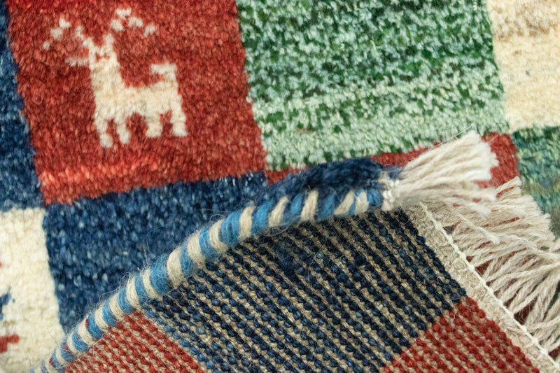 Gabbeh persa Tapete 60x40cm - Perserteppich Wollteppich