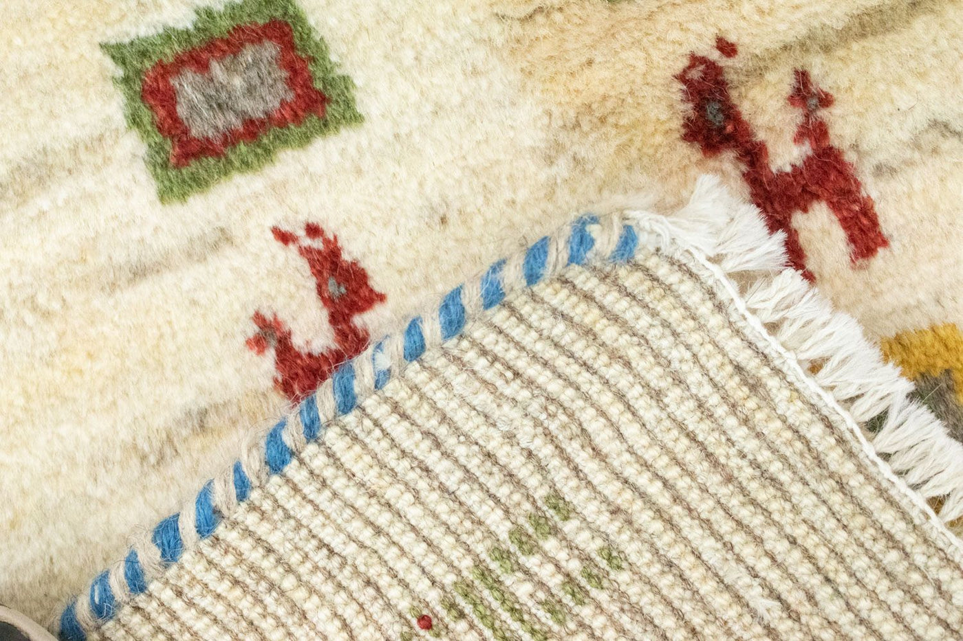 Gabbeh persa Tapete 60x40cm - Perserteppich Wollteppich