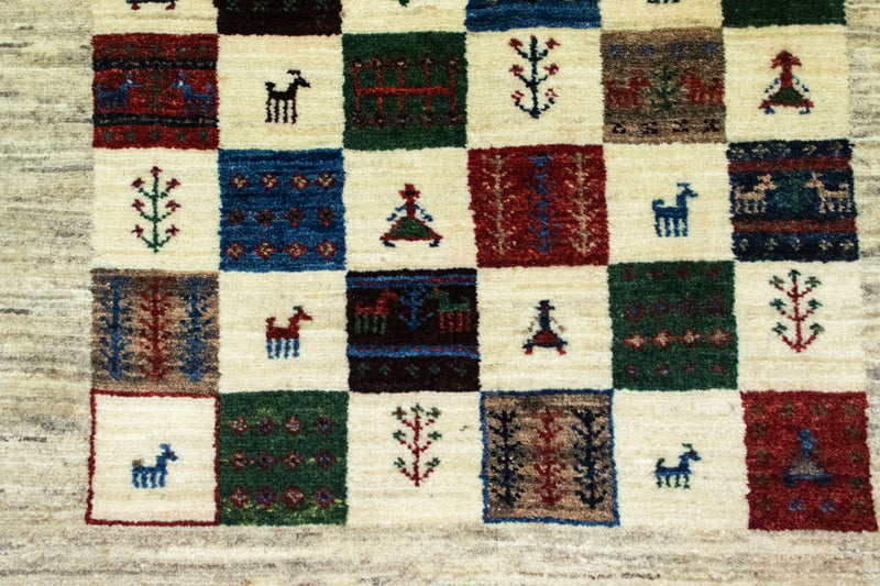 Loribaft Tapete 124x83cm - Perserteppich Wollteppich