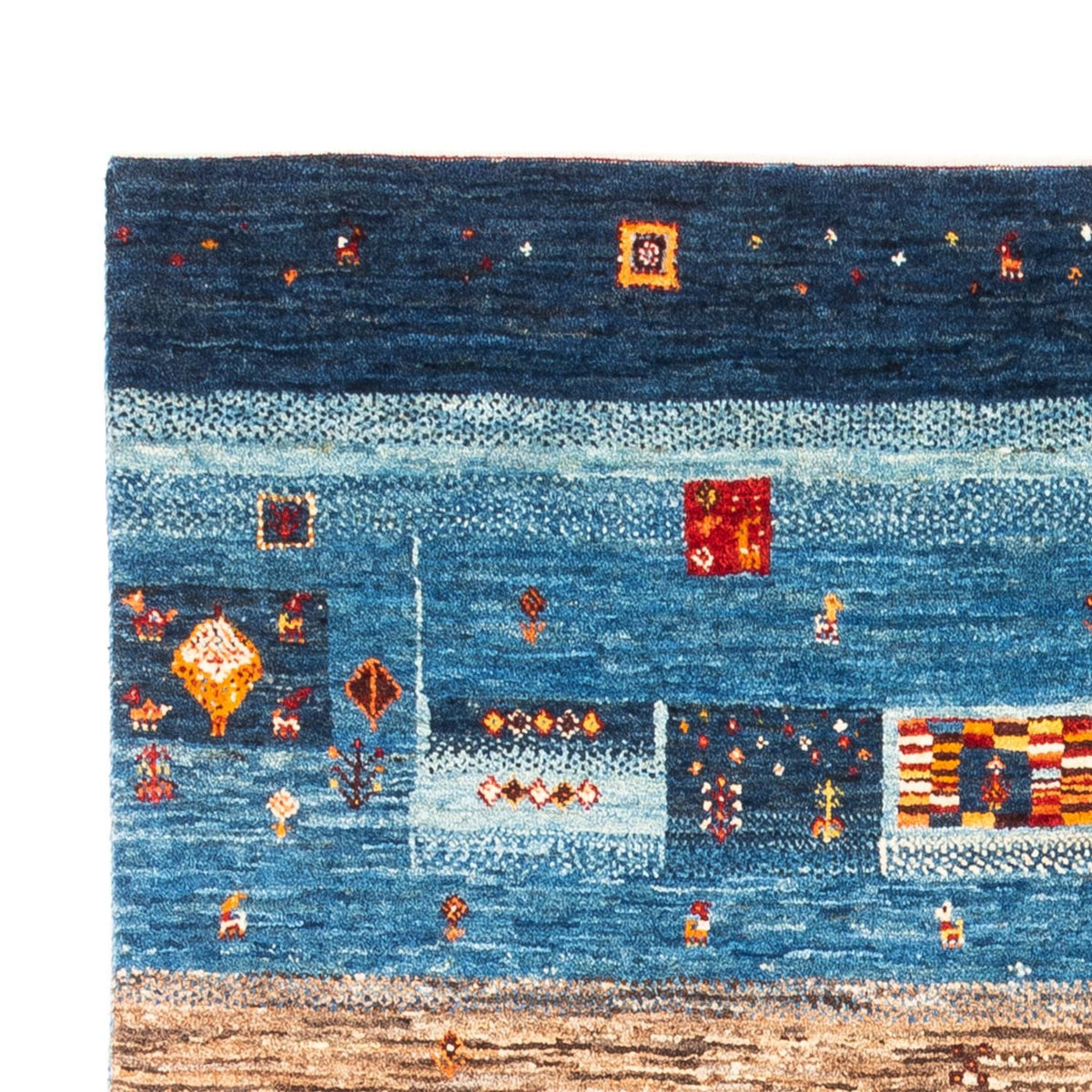Loribaft Tapete 123x180cm - Perserteppich Wollteppich