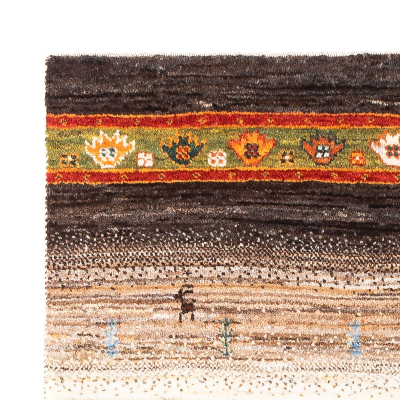 Loribaft Tapete 122x82cm - Perserteppich Wollteppich