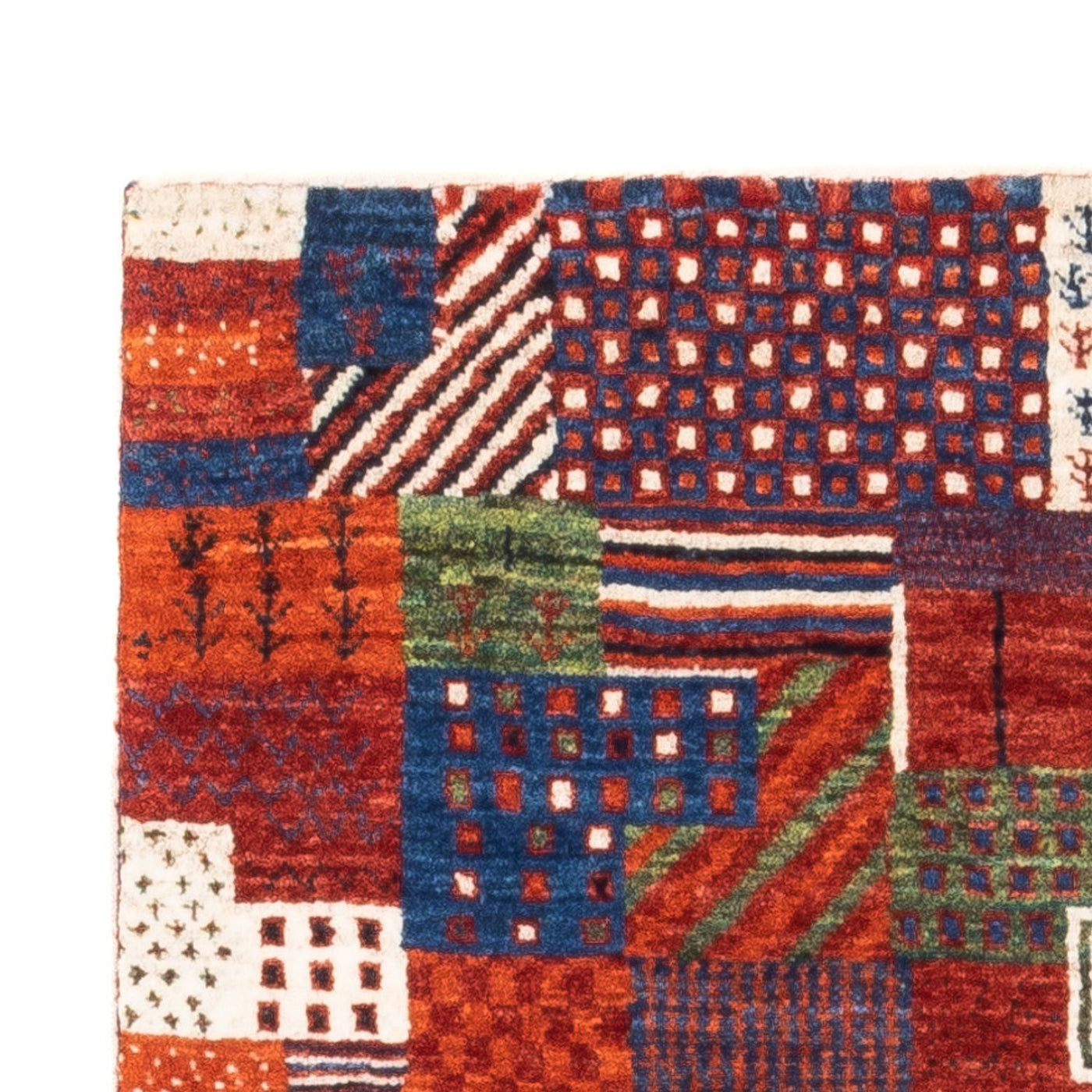 Tapete Gabbeh - Loribaft Persa - Real - 123 x 80 cm - multicolorido