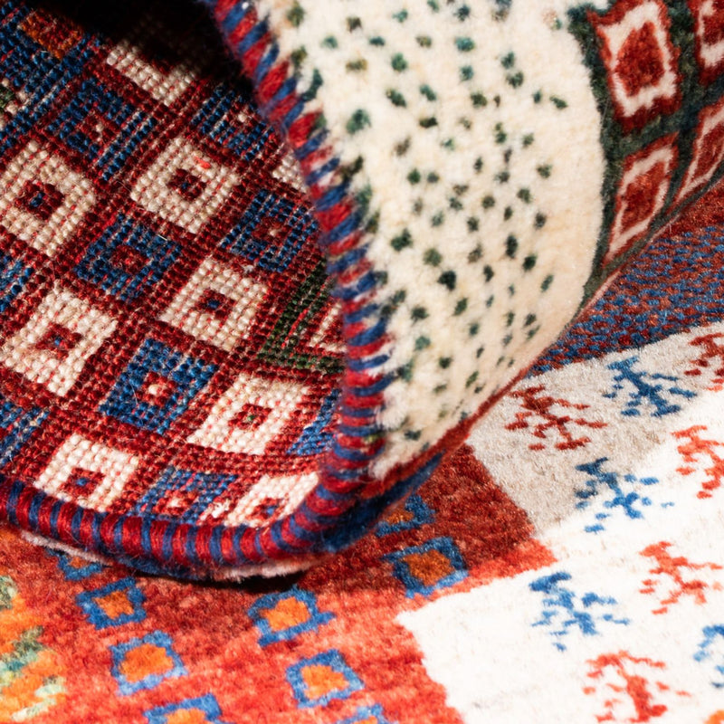 Tapete Gabbeh - Loribaft Persa - Real - 123 x 80 cm - multicolorido