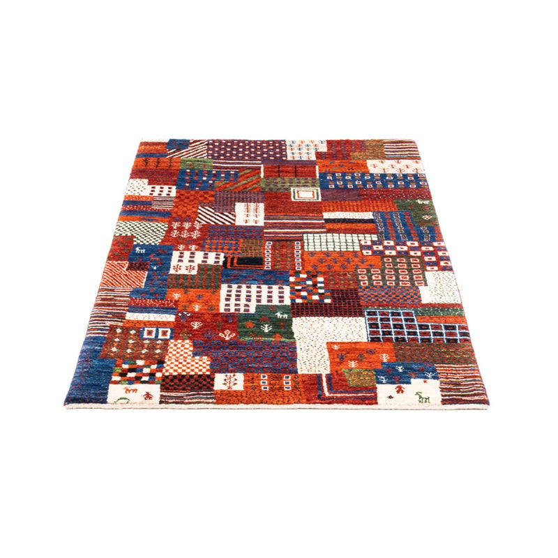Tapete Gabbeh - Loribaft Persa - Real - 123 x 80 cm - multicolorido