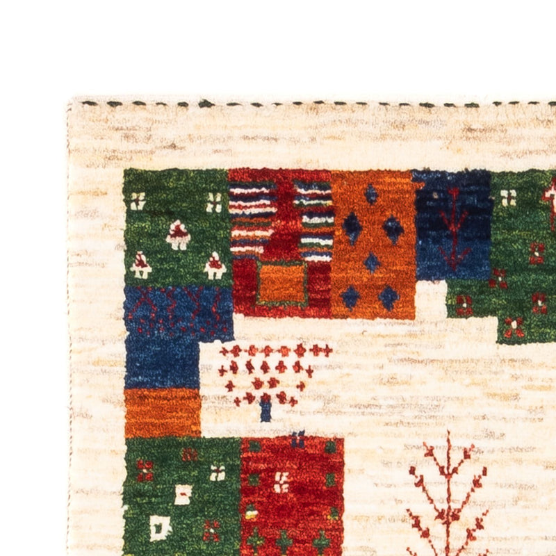 Tapete Gabbeh - Loribaft Persa - Real - 135 x 83 cm - multicolorido