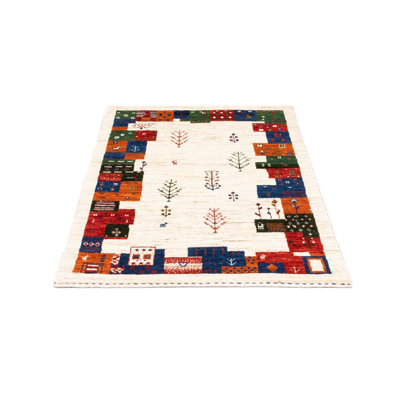 Tapete Gabbeh - Loribaft Persa - Real - 135 x 83 cm - multicolorido