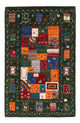 Tapete Gabbeh - Loribaft Persa - Real - 126 x 81 cm - multicolorido