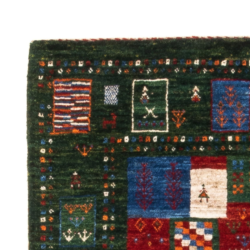 Tapete Gabbeh - Loribaft Persa - Real - 126 x 81 cm - multicolorido