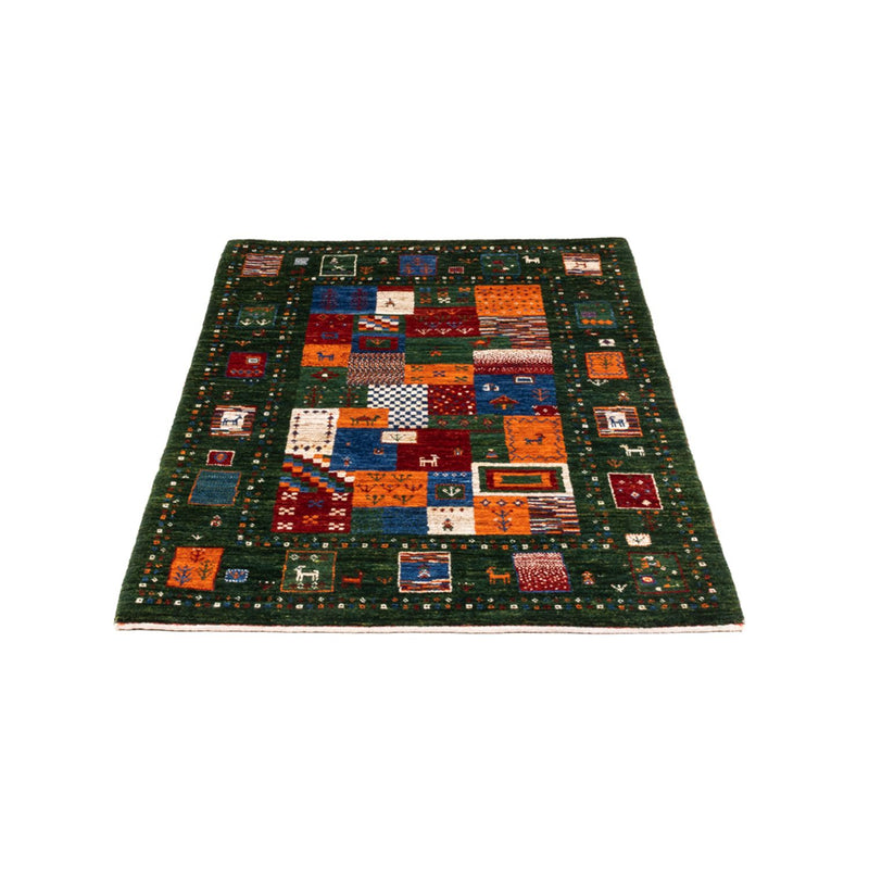 Tapete Gabbeh - Loribaft Persa - Real - 126 x 81 cm - multicolorido
