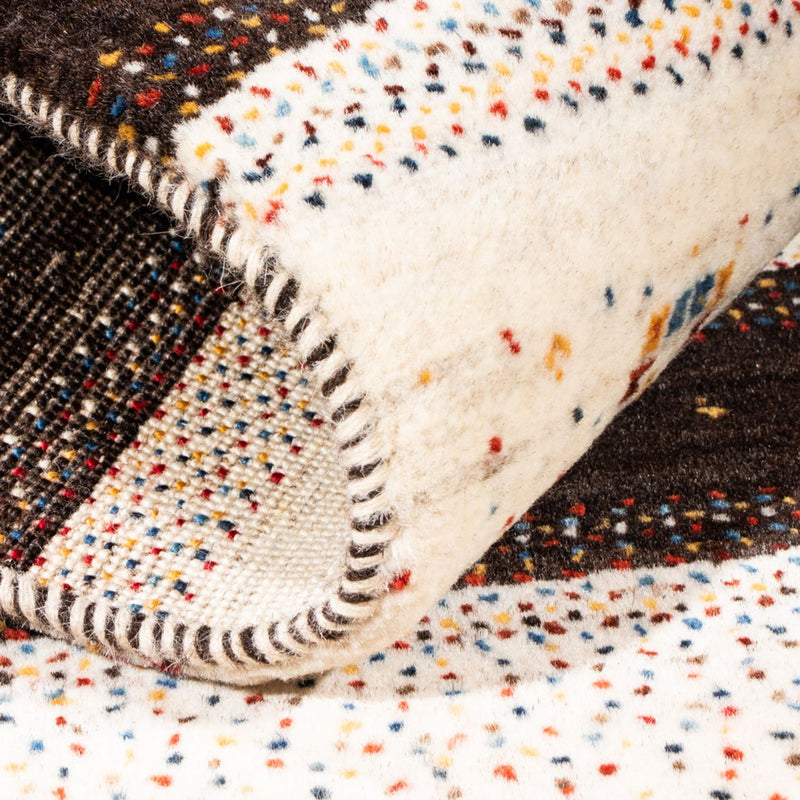 Tapete Gabbeh - Loribaft Persa - Real - 134 x 84 cm - castanho