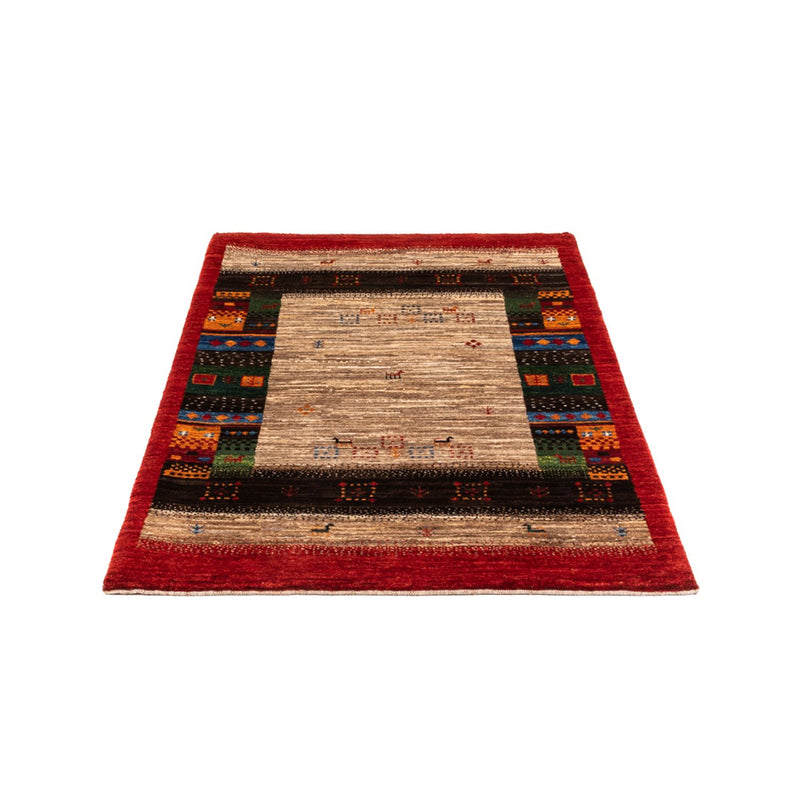 Tapete Gabbeh - Loribaft Persa - Real - 140 x 86 cm - multicolorido