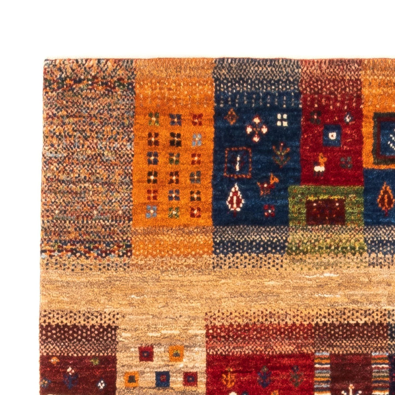Tapete Gabbeh - Loribaft Persa - Real - 132 x 84 cm - multicolorido