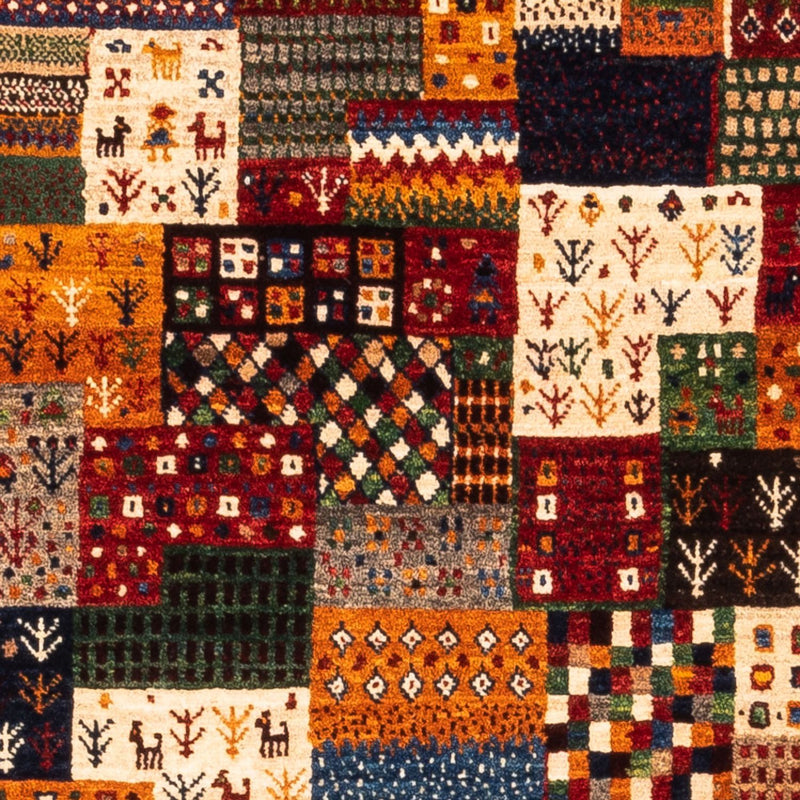 Tapete Gabbeh - Loribaft Persa - Real - 137 x 92 cm - multicolorido