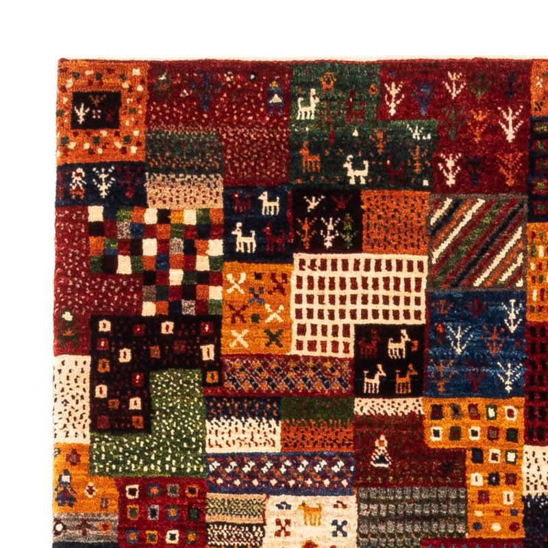 Tapete Gabbeh - Loribaft Persa - Real - 137 x 92 cm - multicolorido