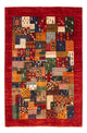 Tapete Gabbeh - Loribaft Persa - Real - 134 x 90 cm - multicolorido