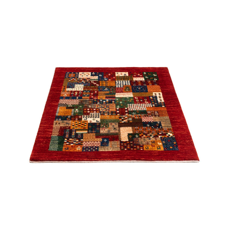 Tapete Gabbeh - Loribaft Persa - Real - 134 x 90 cm - multicolorido