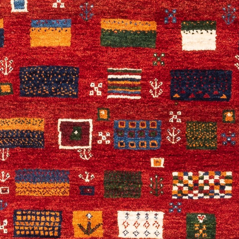 Tapete Gabbeh - Loribaft Persa - Real - 126 x 84 cm - multicolorido
