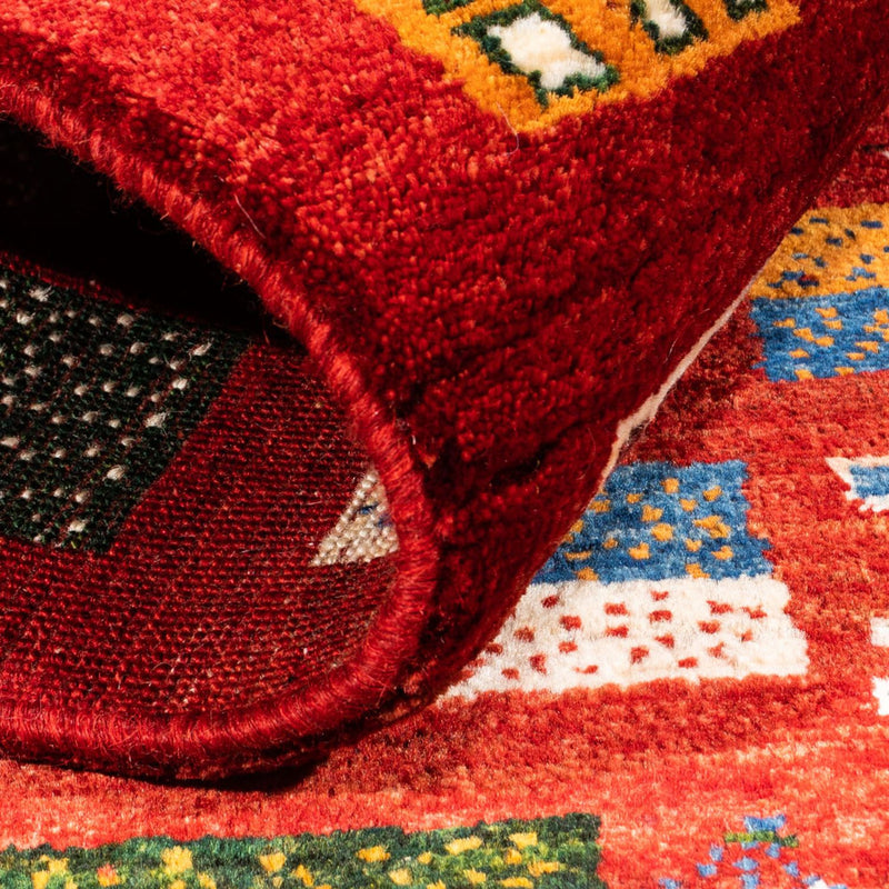 Tapete Gabbeh - Loribaft Persa - Real - 126 x 84 cm - multicolorido