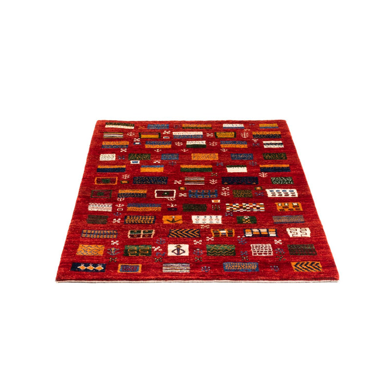 Tapete Gabbeh - Loribaft Persa - Real - 126 x 84 cm - multicolorido