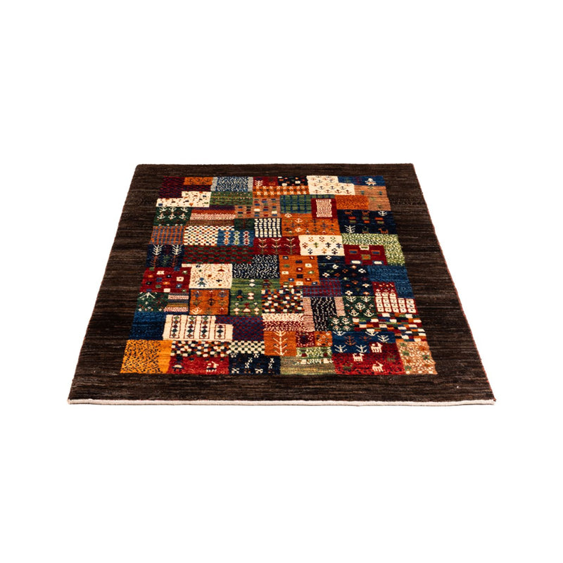 Tapete Gabbeh - Loribaft Persa - Real - 128 x 86 cm - multicolorido
