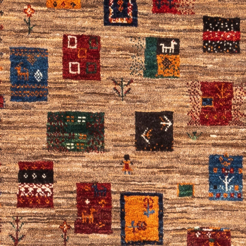 Tapete Gabbeh - Loribaft Persa - Real - 135 x 84 cm - multicolorido