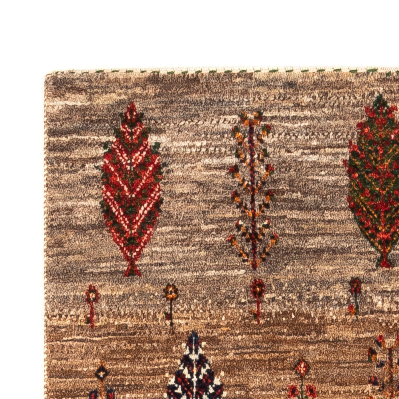 Tapete Gabbeh - Loribaft Persa - Real - 133 x 83 cm - cinzento