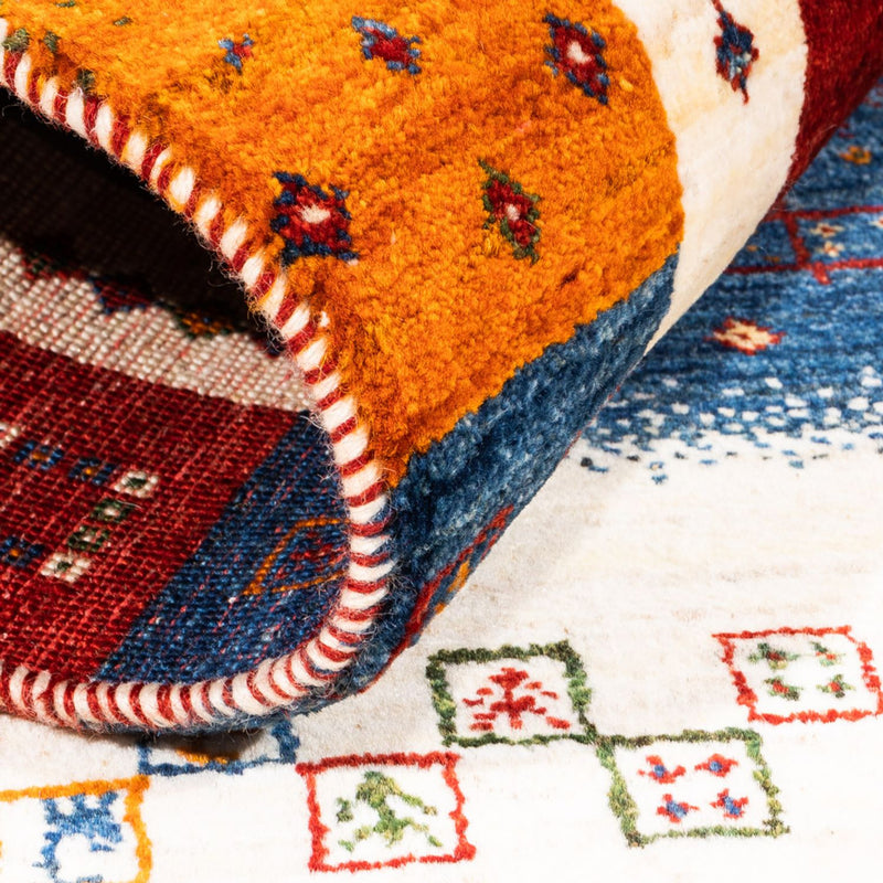 Tapete Gabbeh - Loribaft Persa - Real - 122 x 82 cm - multicolorido