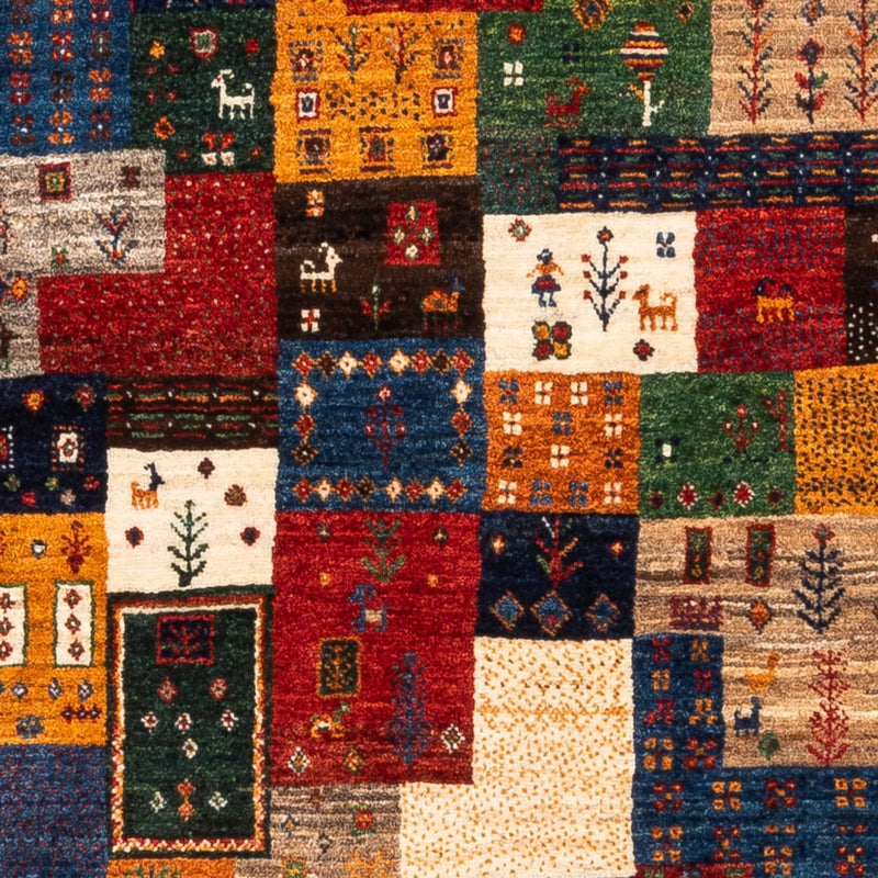Tapete Gabbeh - Loribaft Persa - Real - 125 x 84 cm - multicolorido
