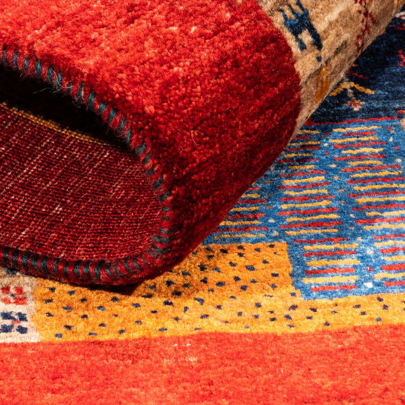 Tapete Gabbeh - Loribaft Persa - Real - 125 x 84 cm - multicolorido