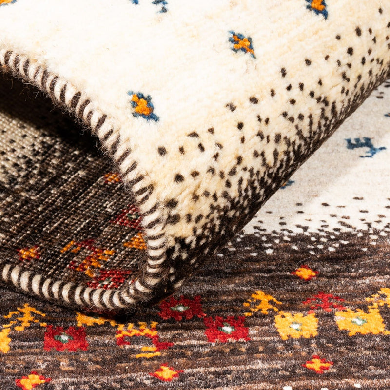 Tapete Gabbeh - Loribaft Persa - Real - 127 x 83 cm - multicolorido