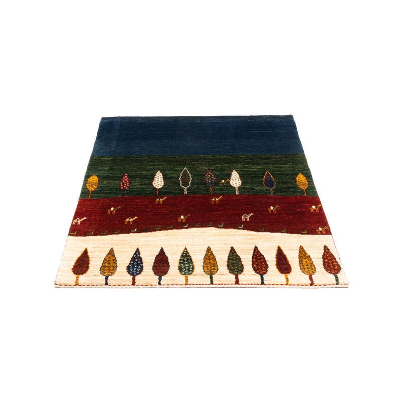 Tapete Gabbeh - Loribaft Persa - Real - 122 x 83 cm - multicolorido