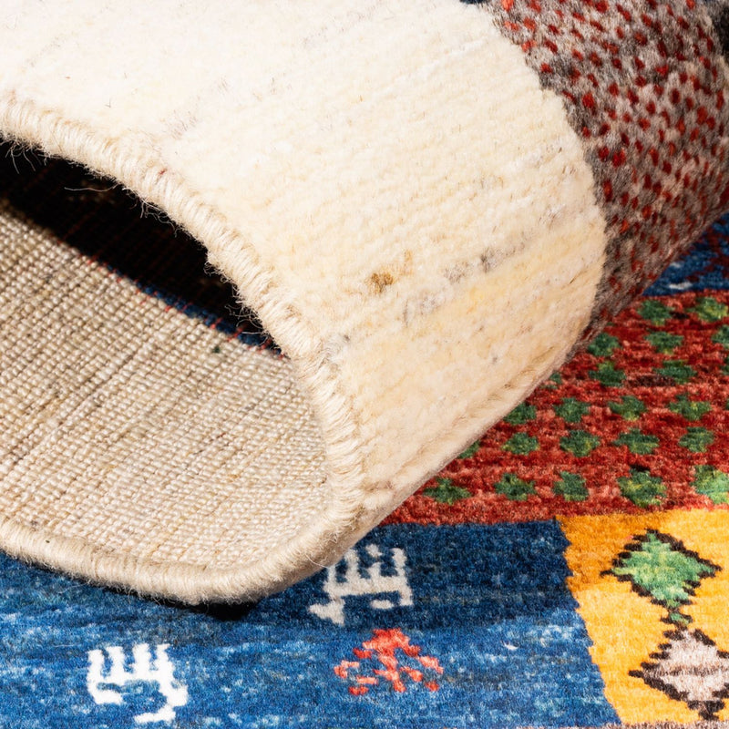 Tapete Gabbeh - Loribaft Persa - Real - 131 x 84 cm - multicolorido