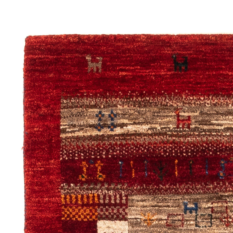 Tapete Gabbeh - Loribaft Persa - Real - 140 x 83 cm - multicolorido