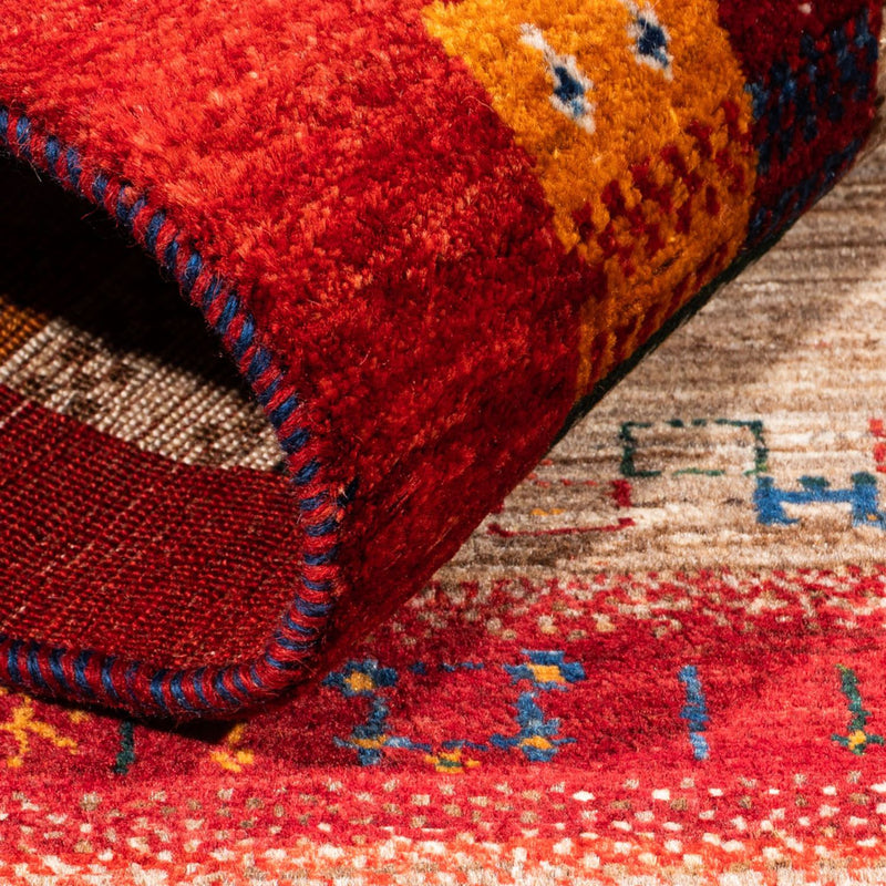 Tapete Gabbeh - Loribaft Persa - Real - 140 x 83 cm - multicolorido