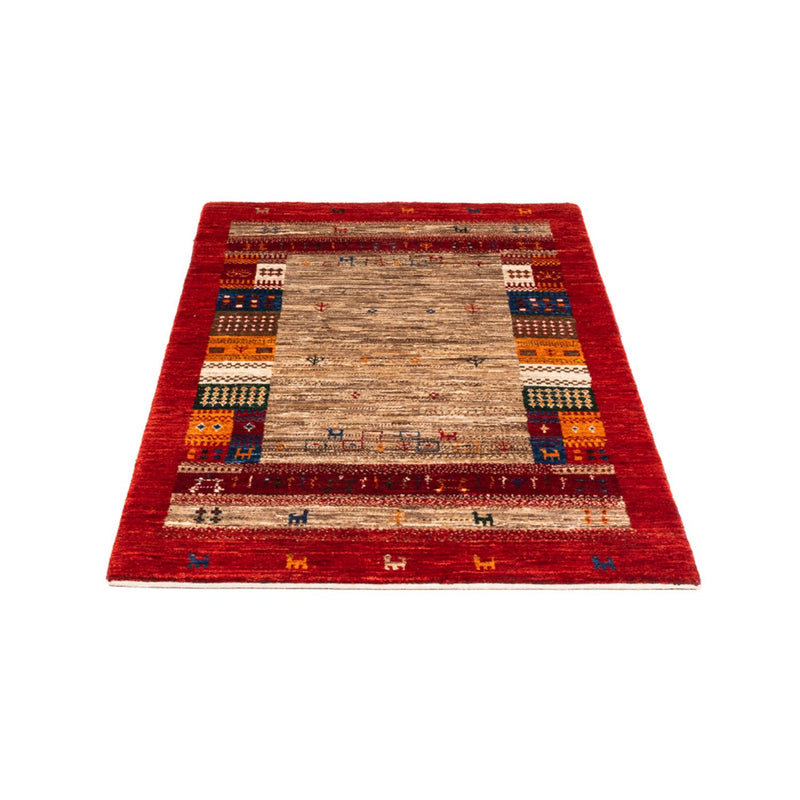 Tapete Gabbeh - Loribaft Persa - Real - 140 x 83 cm - multicolorido