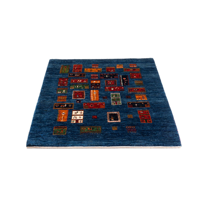 Tapete Gabbeh - Loribaft Persa - Real - 123 x 86 cm - multicolorido