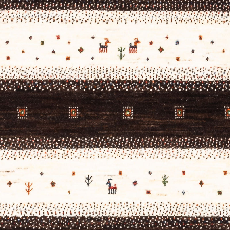 Tapete Gabbeh - Loribaft Persa - Real - 136 x 84 cm - multicolorido