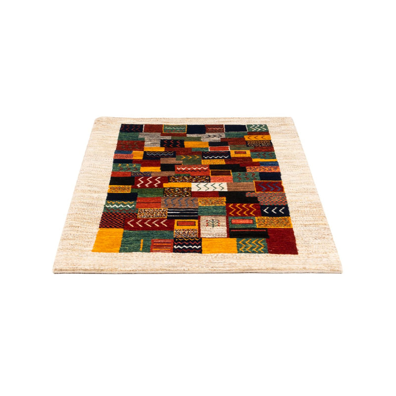Tapete Gabbeh - Loribaft Persa - Real - 114 x 85 cm - multicolorido