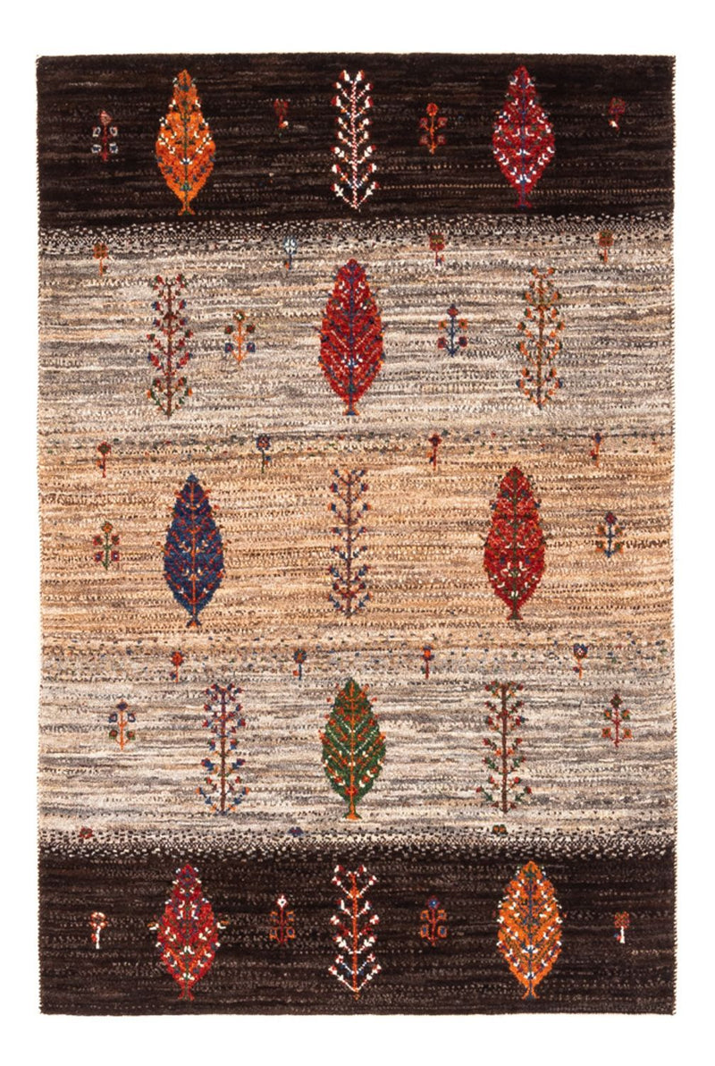 Tapete Gabbeh - Loribaft Persa - Real - 126 x 85 cm - multicolorido