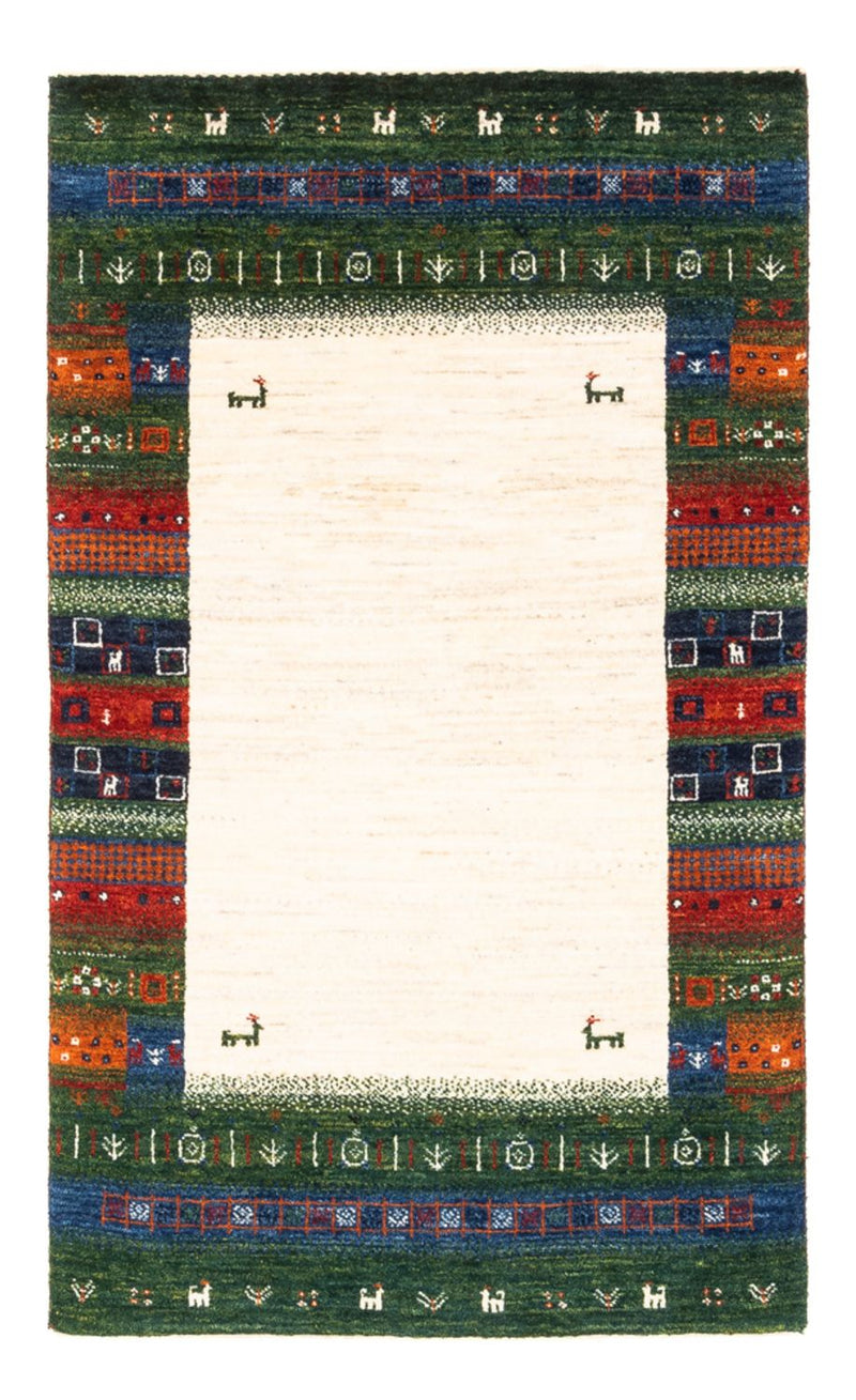 Tapete Gabbeh - Loribaft Persa - Real - 132 x 83 cm - multicolorido