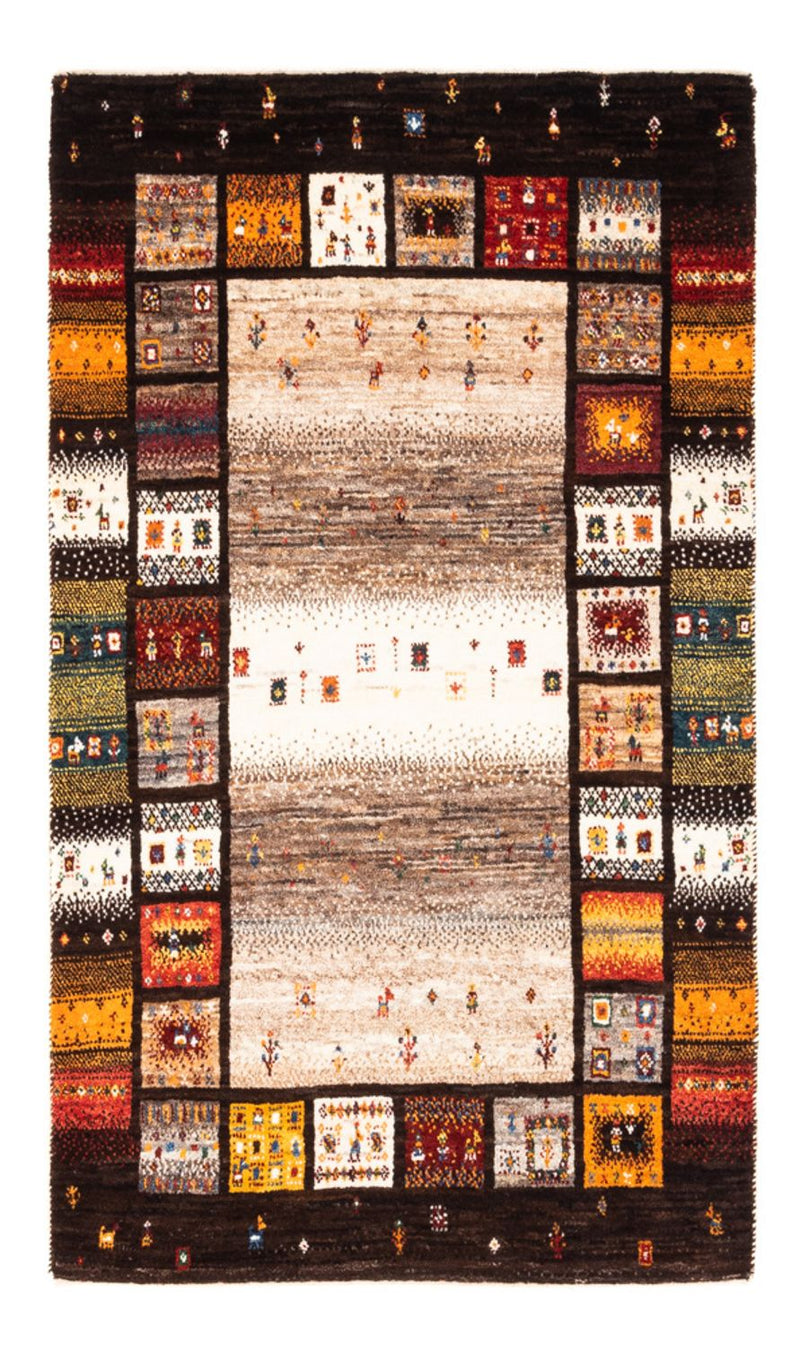 Tapete Gabbeh - Loribaft Persa - Real - 136 x 87 cm - multicolorido