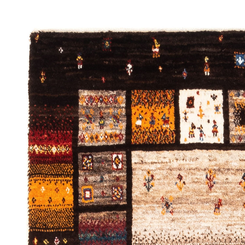 Tapete Gabbeh - Loribaft Persa - Real - 136 x 87 cm - multicolorido