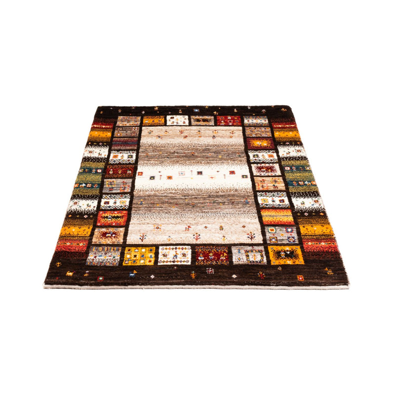 Tapete Gabbeh - Loribaft Persa - Real - 136 x 87 cm - multicolorido
