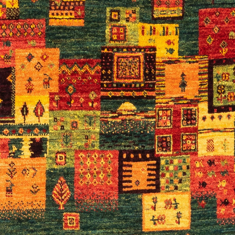 Tapete Gabbeh - Loribaft Persa - Real - 137 x 84 cm - multicolorido