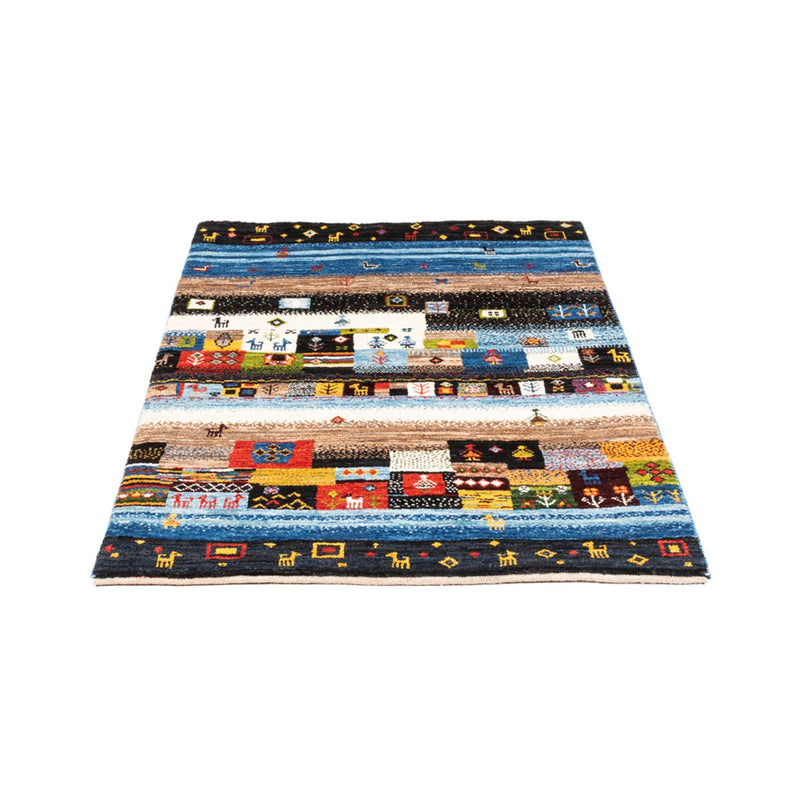 Tapete Gabbeh - Loribaft Persa - Real - 132 x 85 cm - multicolorido