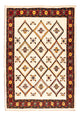 Gabbeh persa Tapete 114x155cm - Perserteppich Wollteppich - creme