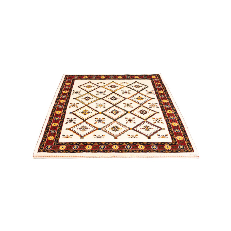 Gabbeh persa Tapete 114x155cm - Perserteppich Wollteppich - creme